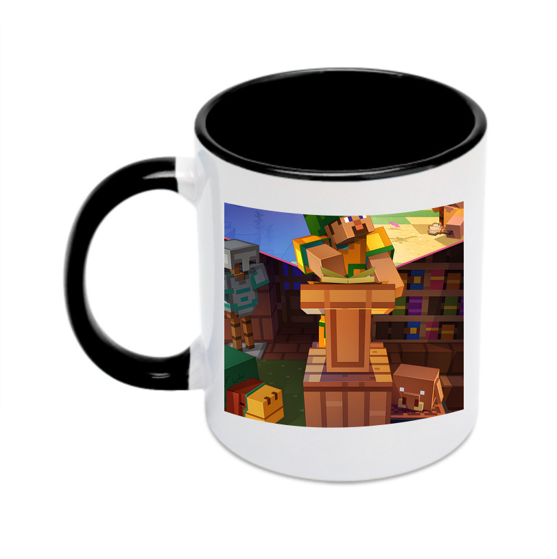 （画像用） マインクラフト ブロックの世界 Minecraft MC Block world カラーマグカップ