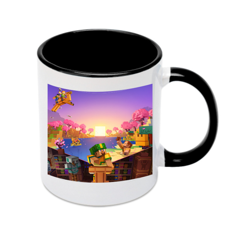 （画像用） マインクラフト ブロックの世界 Minecraft MC Block world カラーマグカップ