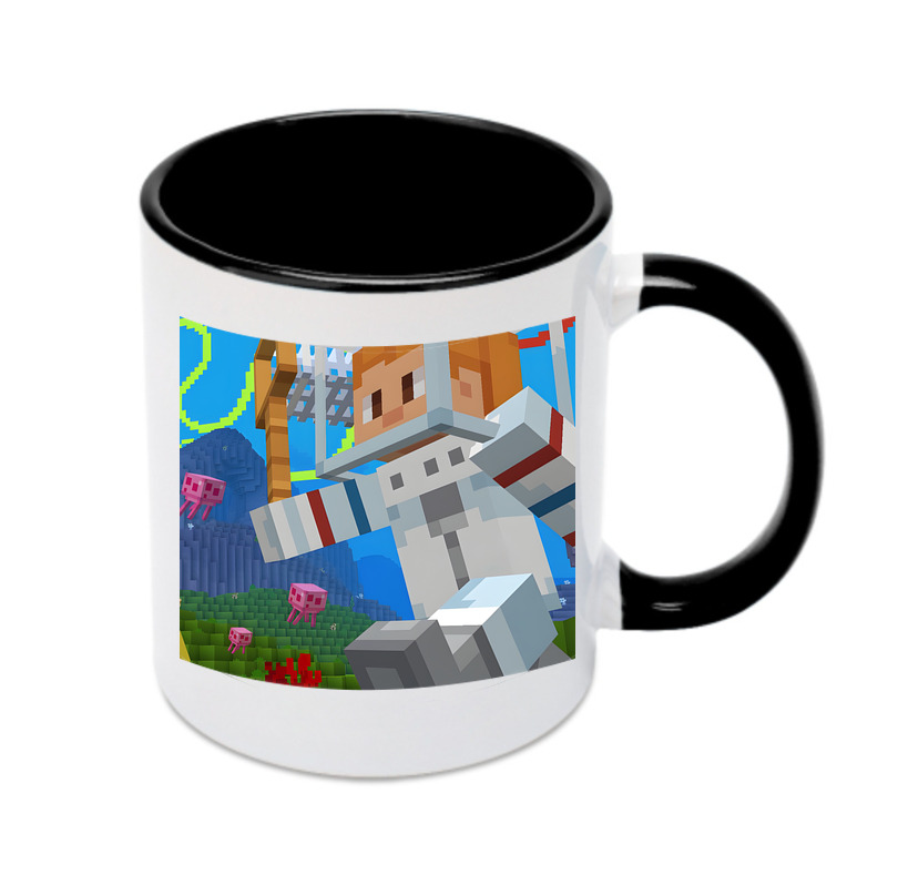 （画像用） マインクラフト ブロックの世界 Minecraft MC Block world カラーマグカップ