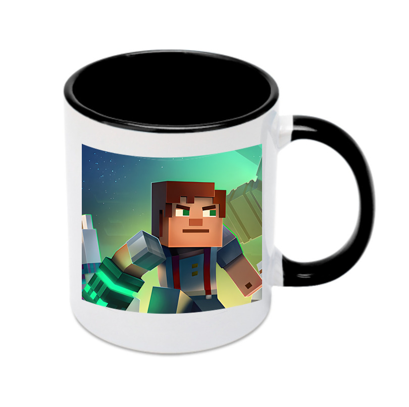 （画像用） マインクラフト ブロックの世界 Minecraft MC Block world カラーマグカップ