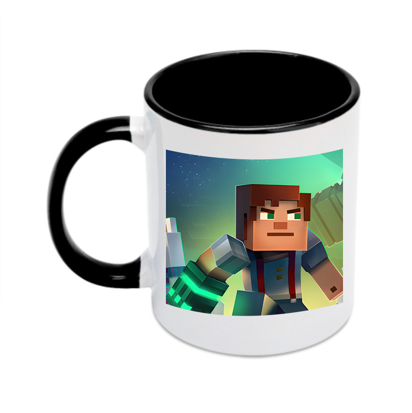 （画像用） マインクラフト ブロックの世界 Minecraft MC Block world カラーマグカップ