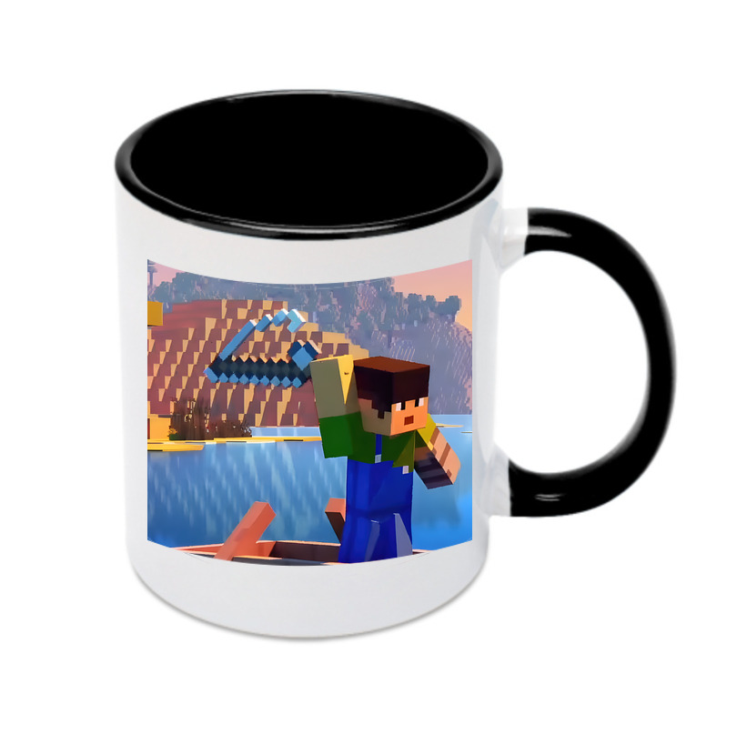（画像用） マインクラフト ブロックの世界 Minecraft MC Block world カラーマグカップ
