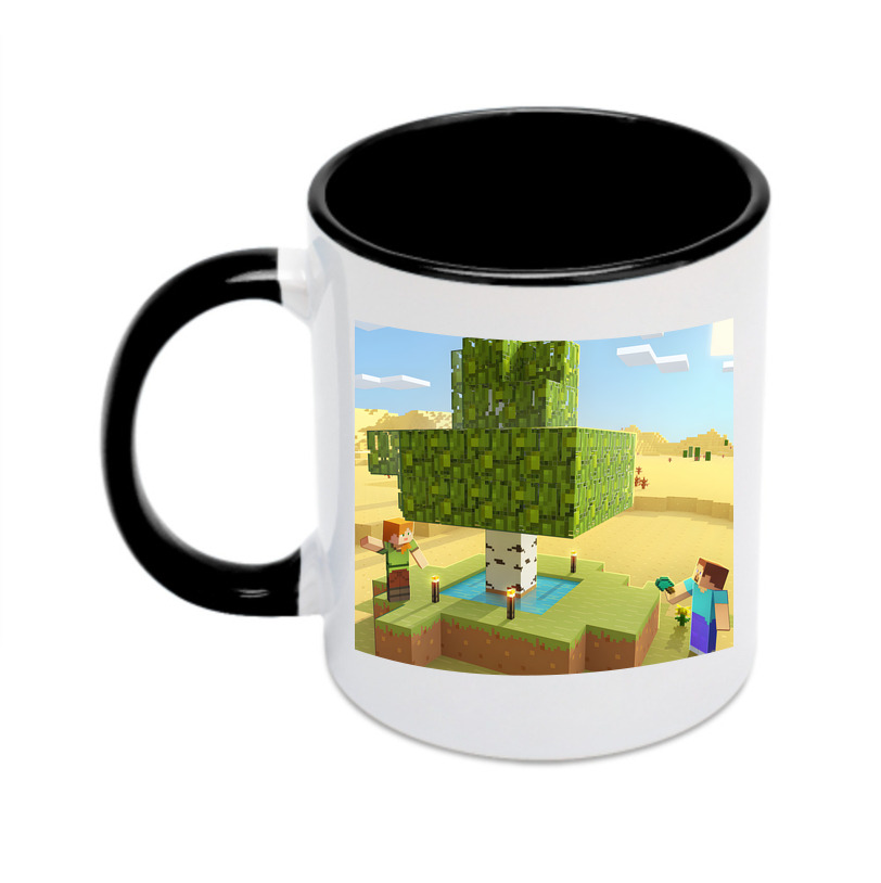 （画像用） マインクラフト ブロックの世界 Minecraft MC Block world カラーマグカップ