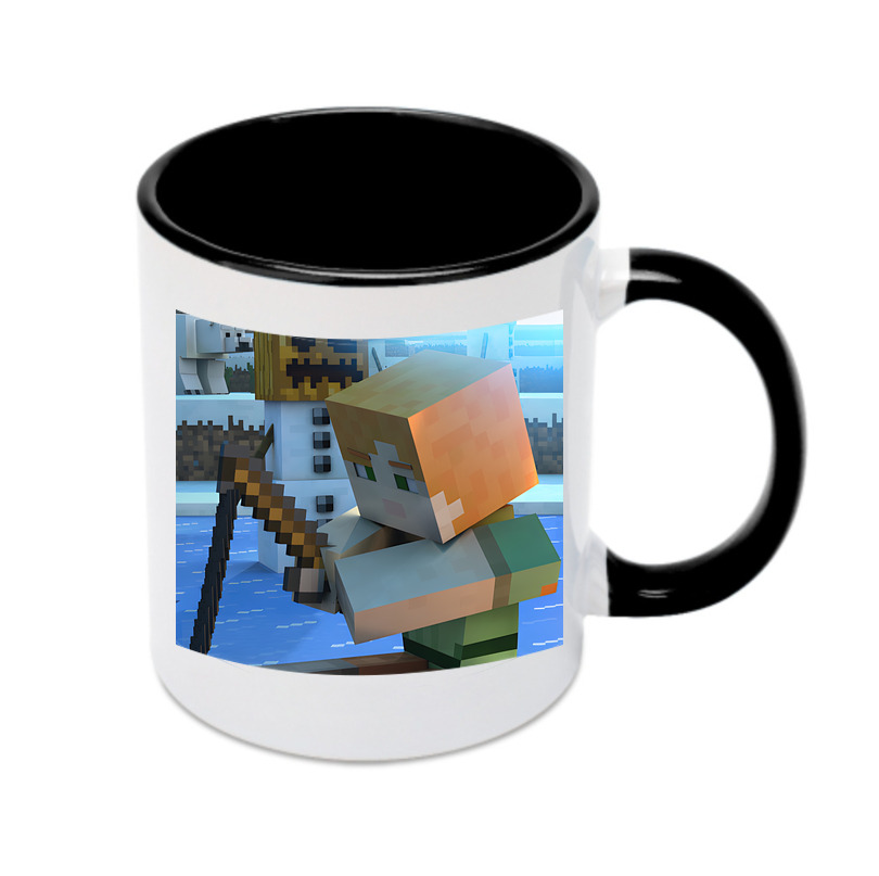 （画像用） マインクラフト ブロックの世界 Minecraft MC Block world カラーマグカップ
