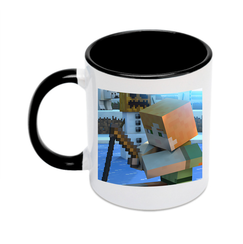 （画像用） マインクラフト ブロックの世界 Minecraft MC Block world カラーマグカップ
