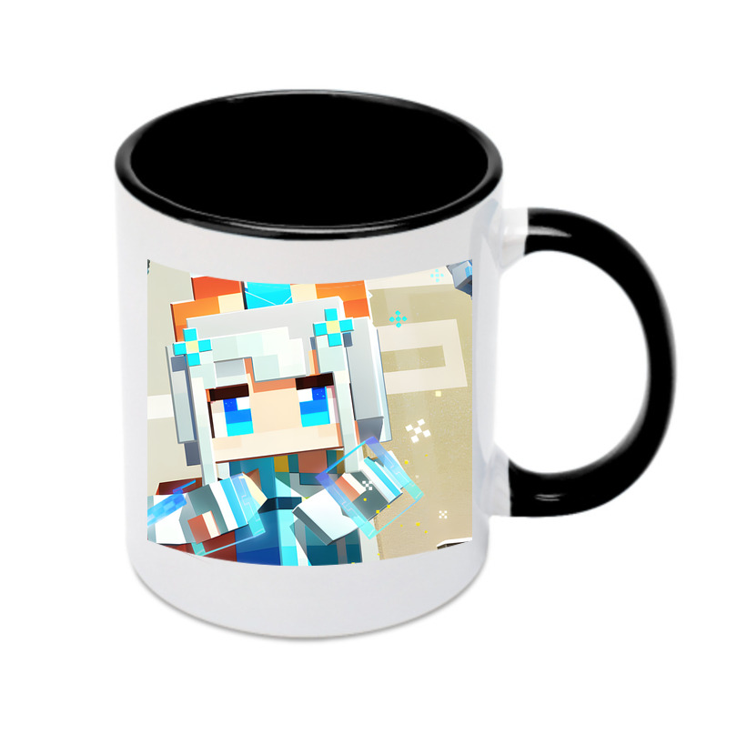 （画像用） マインクラフト ブロックの世界 Minecraft MC Block world カラーマグカップ