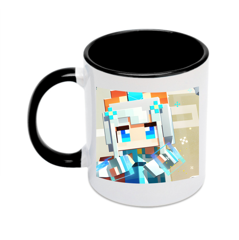 （画像用） マインクラフト ブロックの世界 Minecraft MC Block world カラーマグカップ