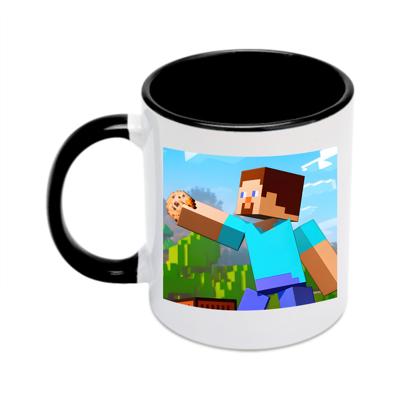 （画像用） マインクラフト ブロックの世界 Minecraft MC Block world カラーマグカップ