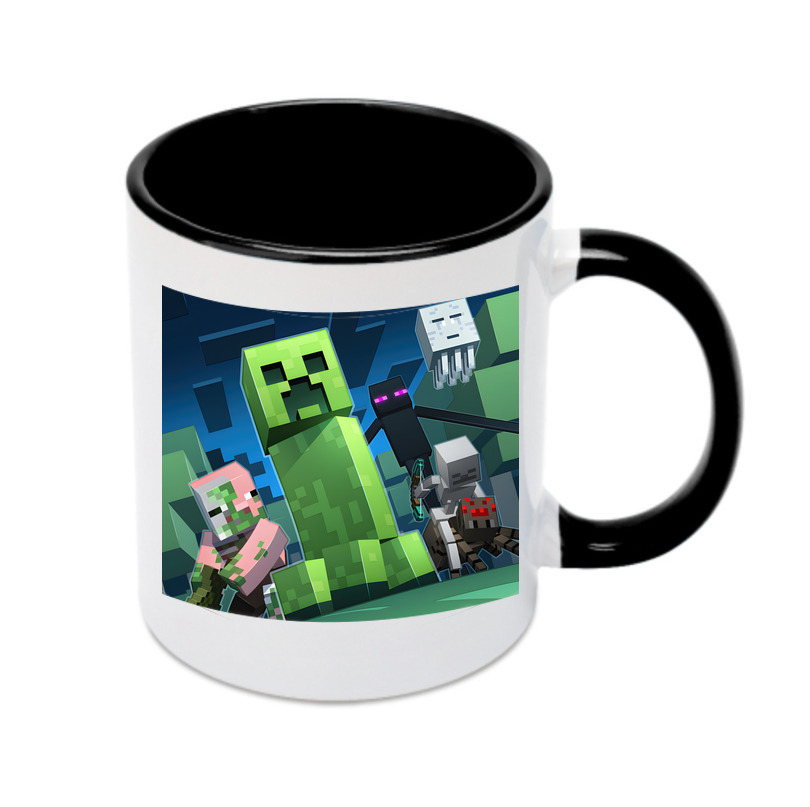 （画像用） マインクラフト ブロックの世界 Minecraft MC Block world カラーマグカップ