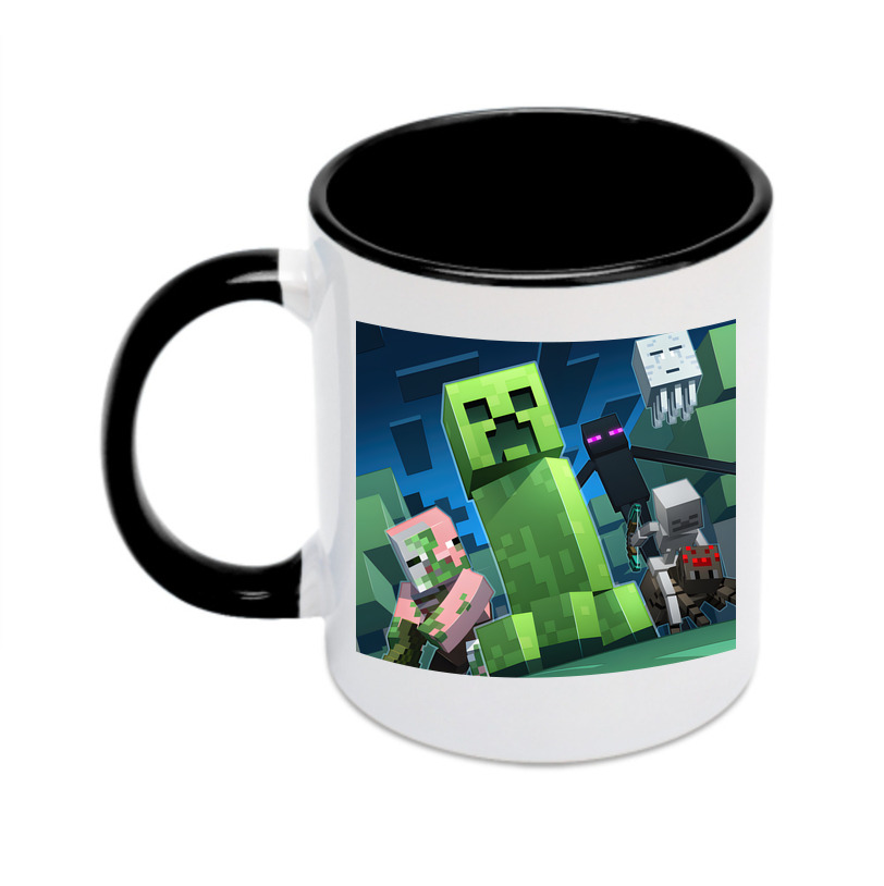 （画像用） マインクラフト ブロックの世界 Minecraft MC Block world カラーマグカップ