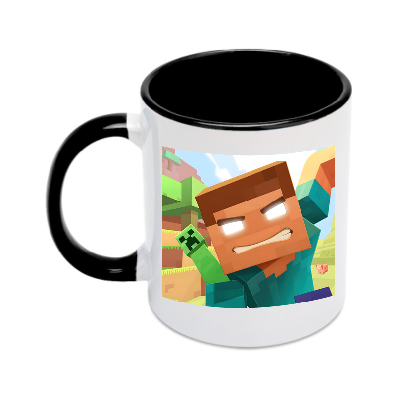 （画像用） マインクラフト ブロックの世界 Minecraft MC Block world カラーマグカップ