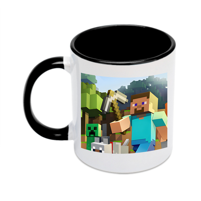（画像用） マインクラフト ブロックの世界 Minecraft MC Block world カラーマグカップ