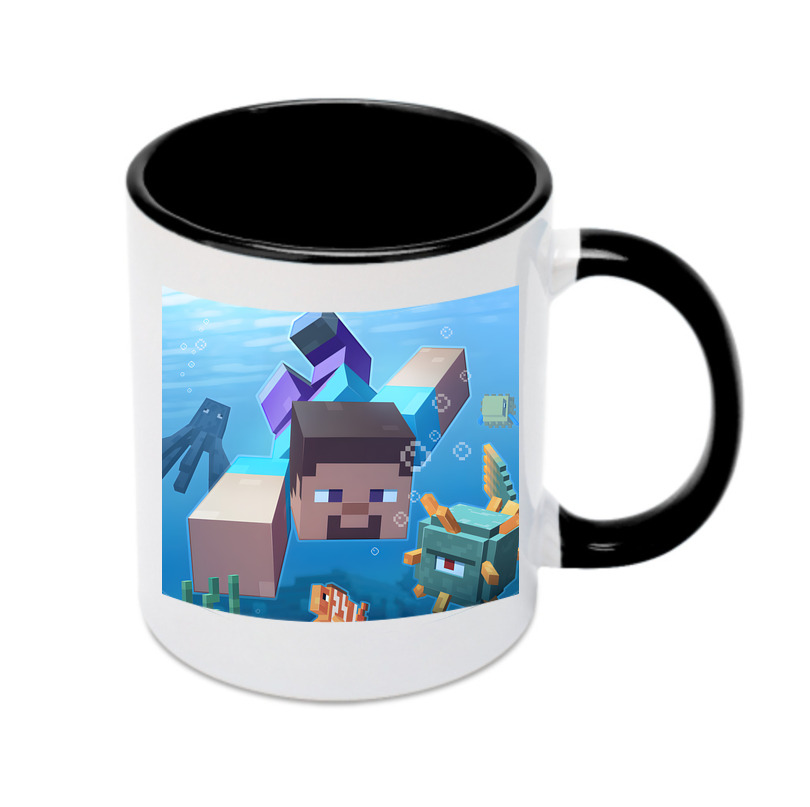 （画像用） マインクラフト ブロックの世界 Minecraft MC Block world カラーマグカップ