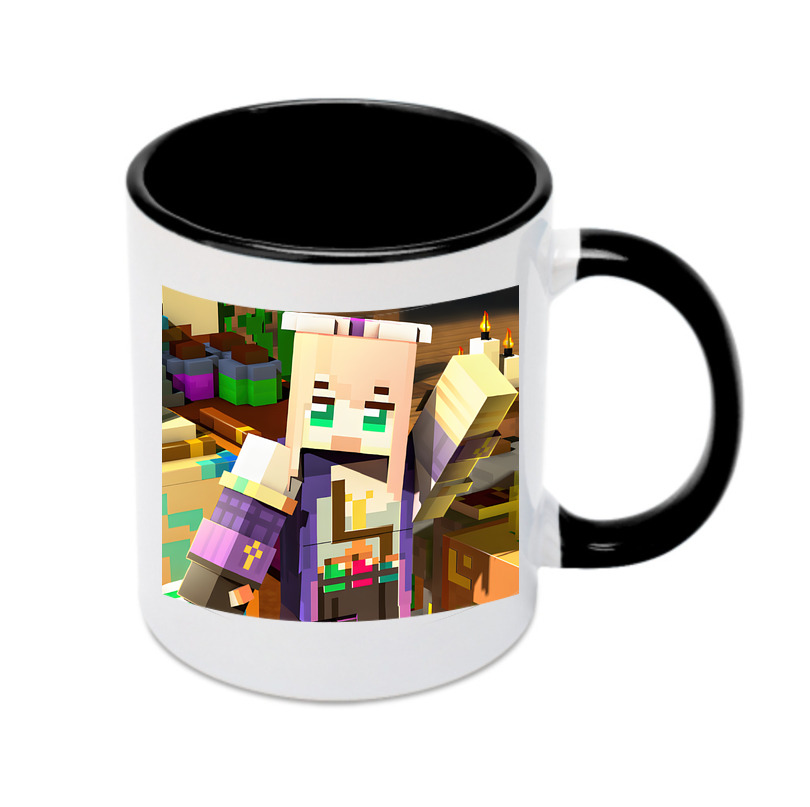 （画像用） マインクラフト ブロックの世界 Minecraft MC Block world カラーマグカップ