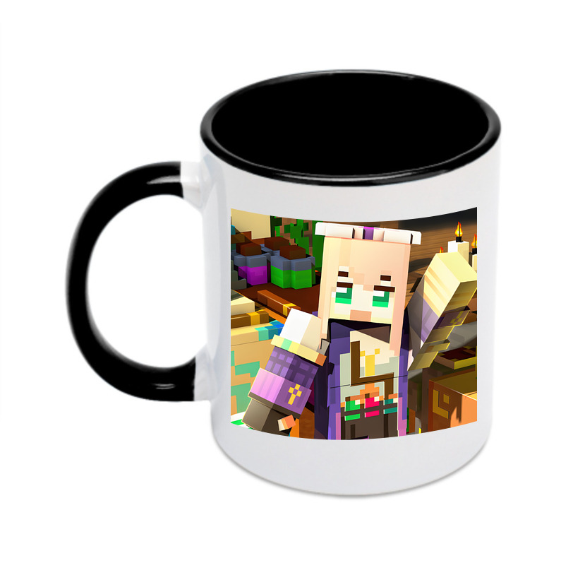 （画像用） マインクラフト ブロックの世界 Minecraft MC Block world カラーマグカップ