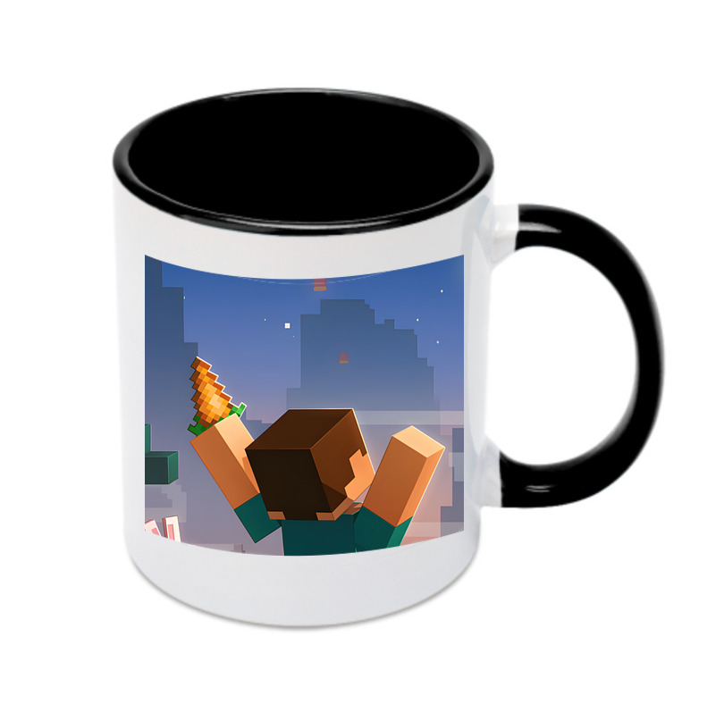 （画像用） マインクラフト ブロックの世界 Minecraft MC Block world カラーマグカップ