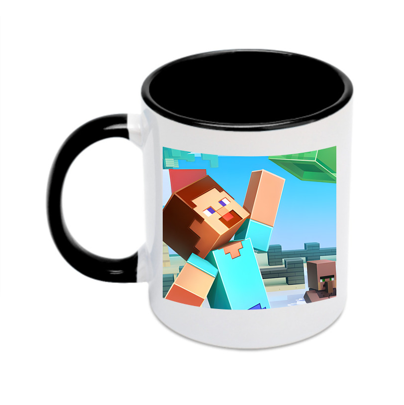 （画像用） マインクラフト ブロックの世界 Minecraft MC Block world カラーマグカップ