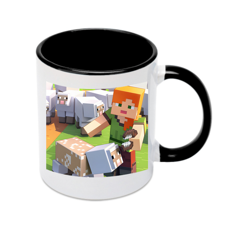 （画像用） マインクラフト ブロックの世界 Minecraft MC Block world カラーマグカップ