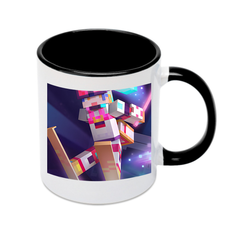 （画像用） マインクラフト ブロックの世界 Minecraft MC Block world カラーマグカップ