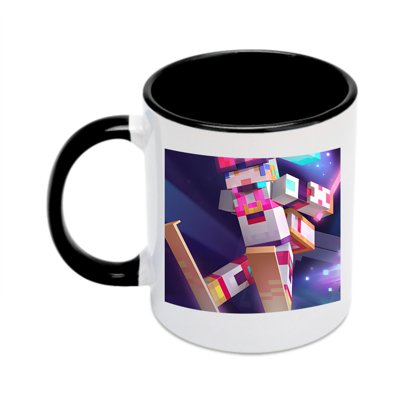 （画像用） マインクラフト ブロックの世界 Minecraft MC Block world カラーマグカップ