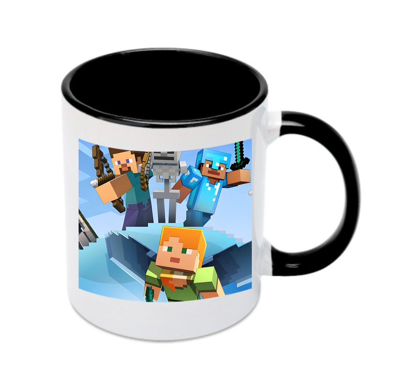 （画像用） マインクラフト ブロックの世界 Minecraft MC Block world カラーマグカップ