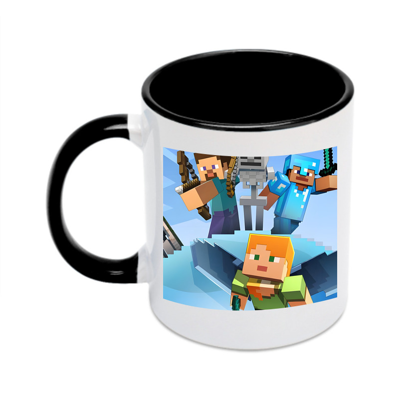 （画像用） マインクラフト ブロックの世界 Minecraft MC Block world カラーマグカップ