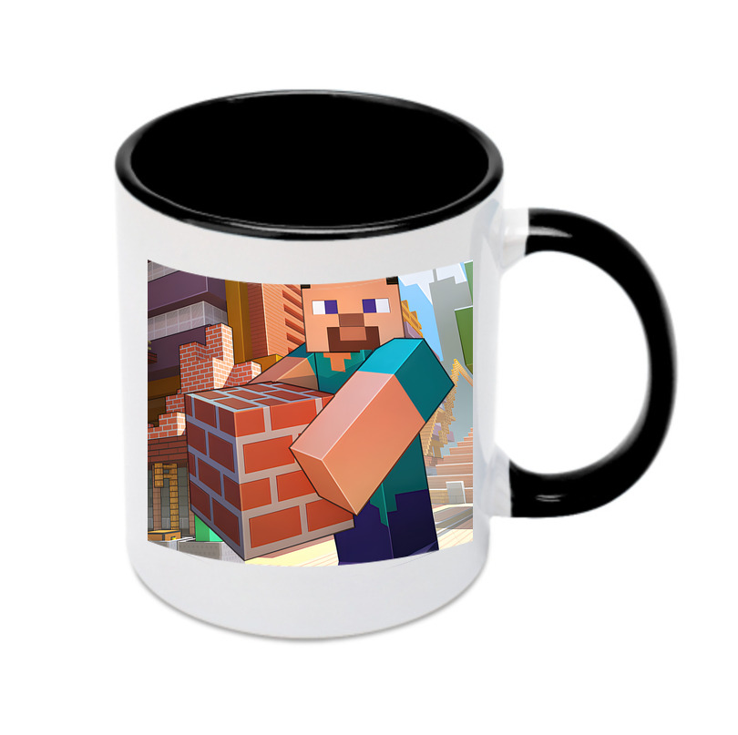 （画像用） マインクラフト ブロックの世界 Minecraft MC Block world カラーマグカップ