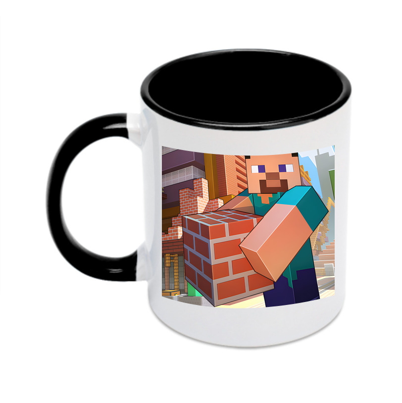 （画像用） マインクラフト ブロックの世界 Minecraft MC Block world カラーマグカップ