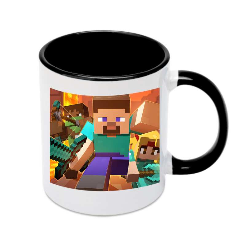 （画像用） マインクラフト ブロックの世界 Minecraft MC Block world カラーマグカップ