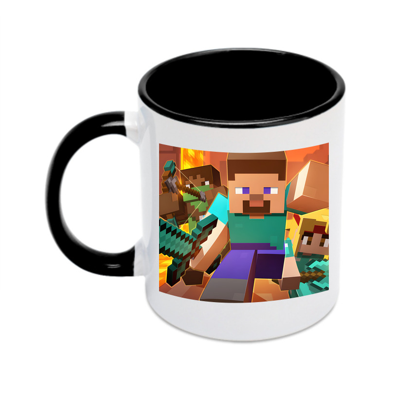 （画像用） マインクラフト ブロックの世界 Minecraft MC Block world カラーマグカップ
