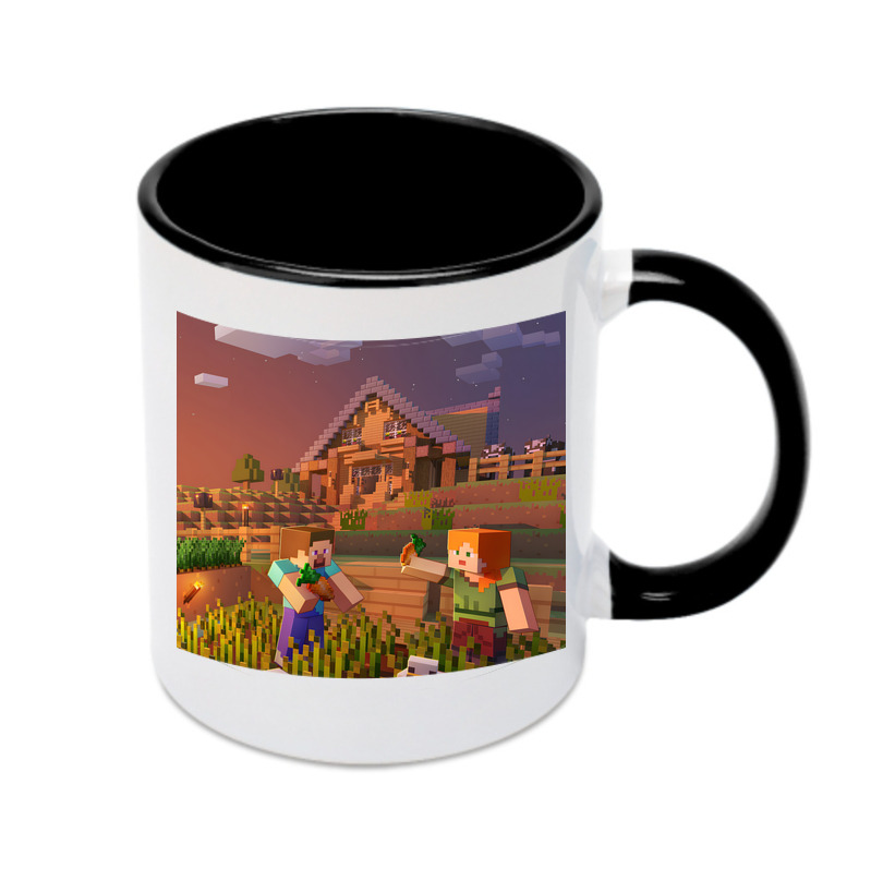 （画像用） マインクラフト ブロックの世界 Minecraft MC Block world カラーマグカップ
