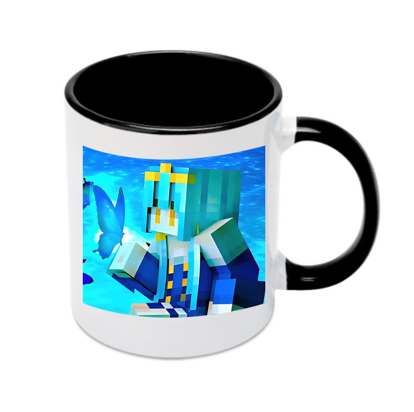 （画像用） マインクラフト ブロックの世界 Minecraft MC Block world カラーマグカップ