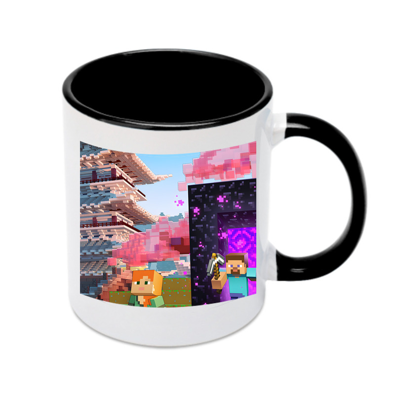 （画像用） マインクラフト ブロックの世界 Minecraft MC Block world カラーマグカップ