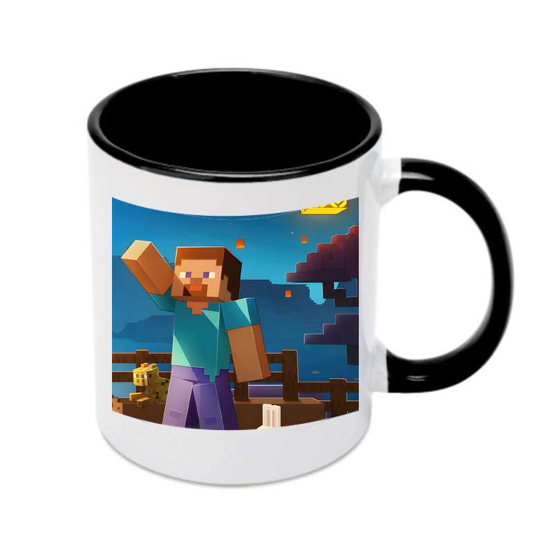 （画像用） マインクラフト ブロックの世界 Minecraft MC Block world カラーマグカップ
