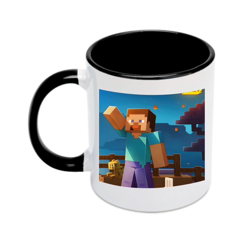 （画像用） マインクラフト ブロックの世界 Minecraft MC Block world カラーマグカップ