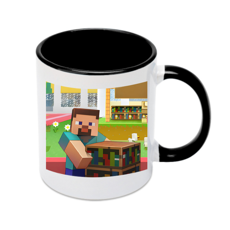 （画像用） マインクラフト ブロックの世界 Minecraft MC Block world カラーマグカップ