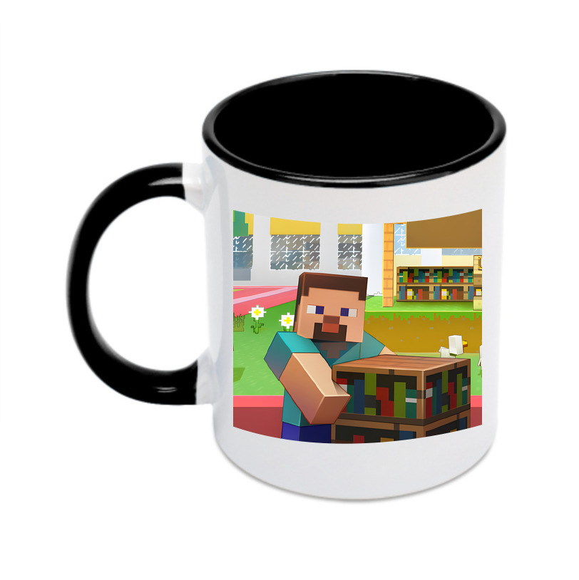 （画像用） マインクラフト ブロックの世界 Minecraft MC Block world カラーマグカップ