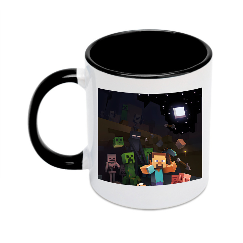 （画像用） マインクラフト ブロックの世界 Minecraft MC Block world カラーマグカップ