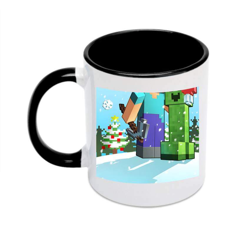 （画像用） マインクラフト ブロックの世界 Minecraft MC Block world カラーマグカップ