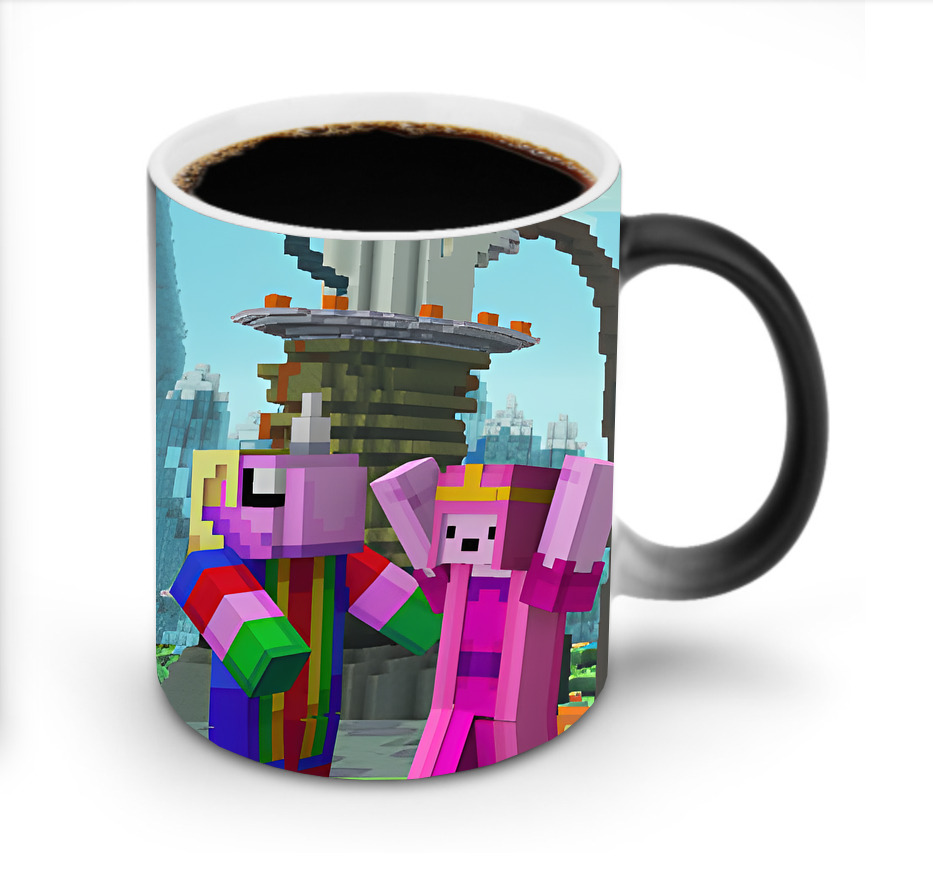 （画像用） マインクラフト ブロックの世界 Minecraft MC Block world 温度変色マグカップ