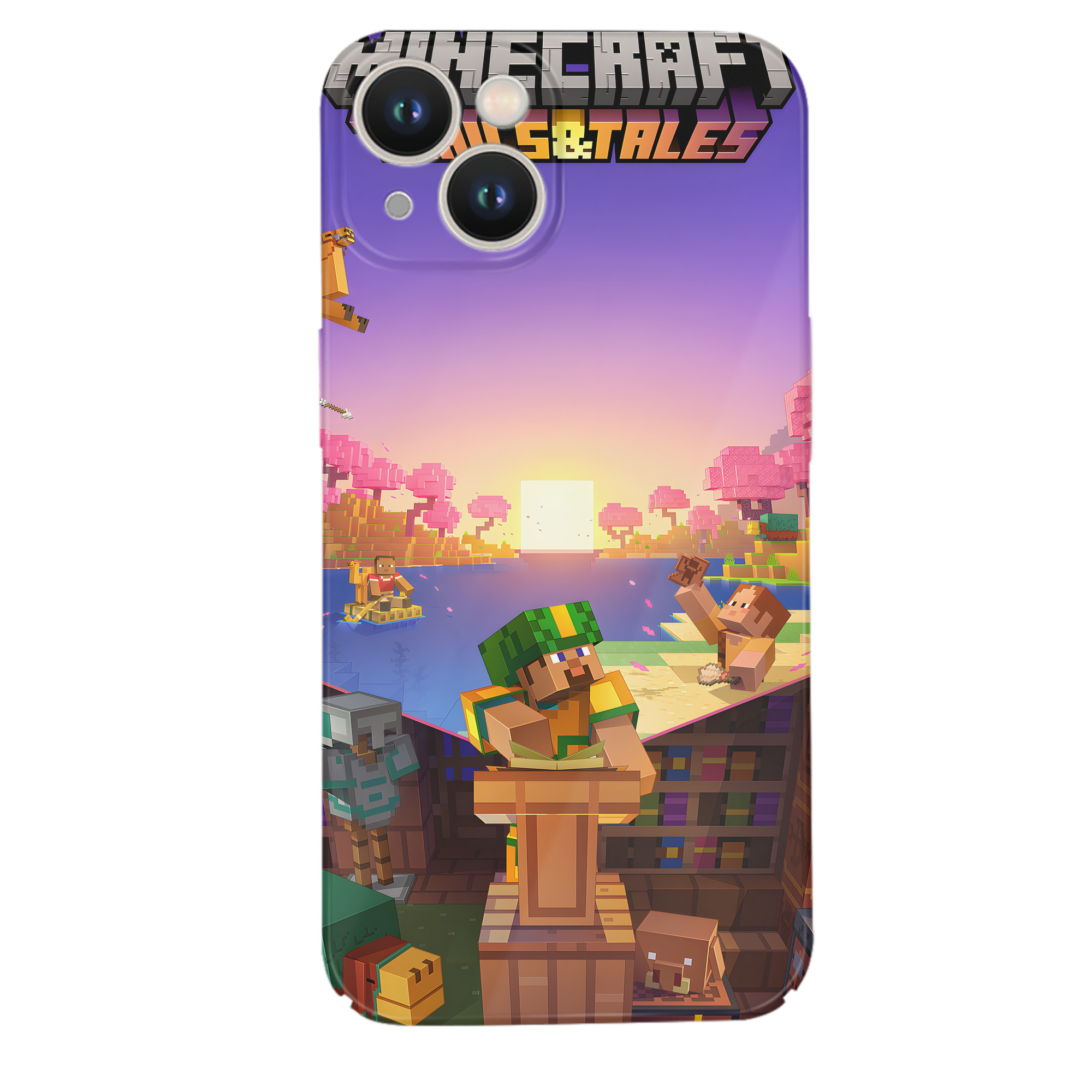 （画像用） マインクラフト ブロックの世界 Minecraft MC Block world 【iPhone 14シリーズ対応】ハードケース