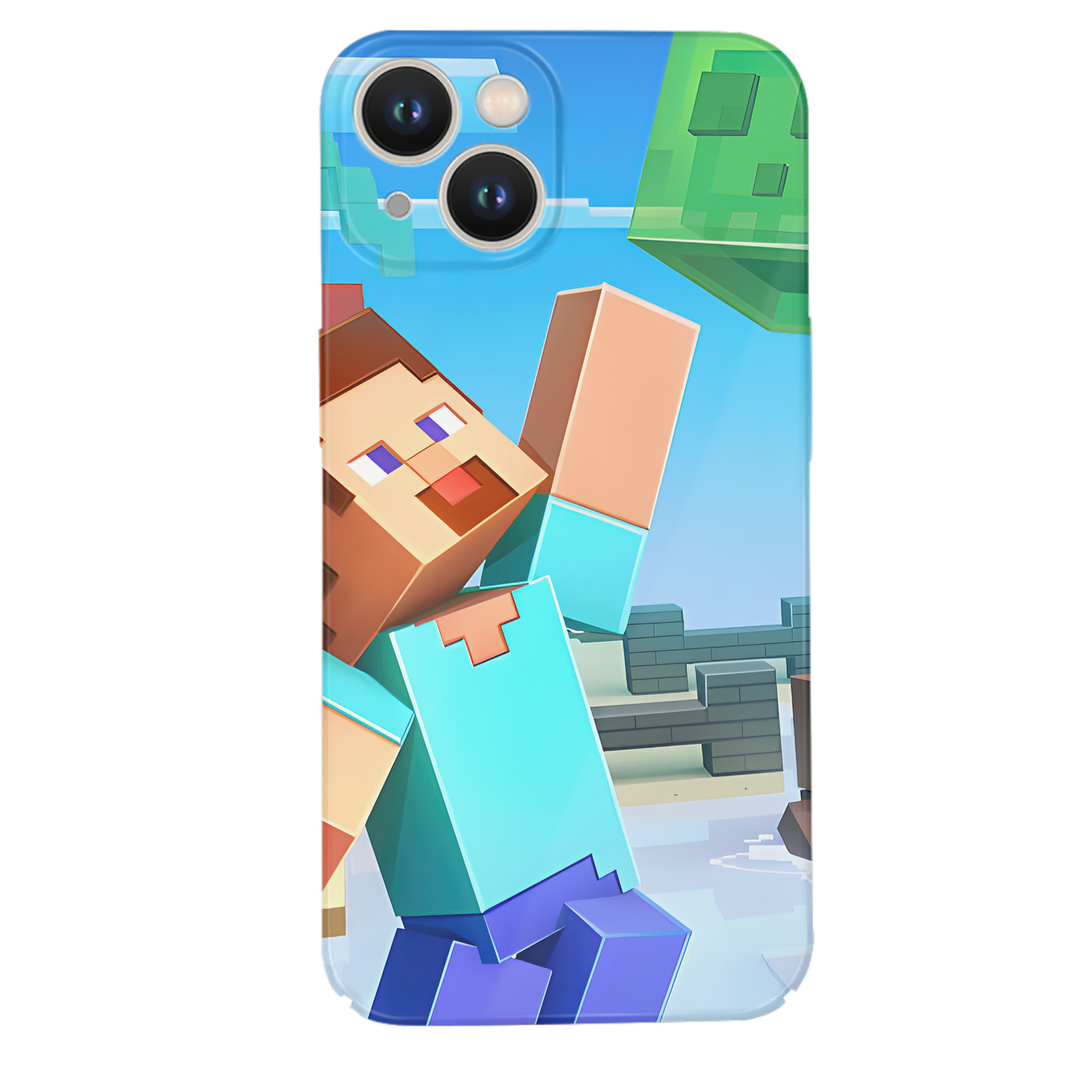 （画像用） マインクラフト ブロックの世界 Minecraft MC Block world 【iPhone 14シリーズ対応】ハードケース