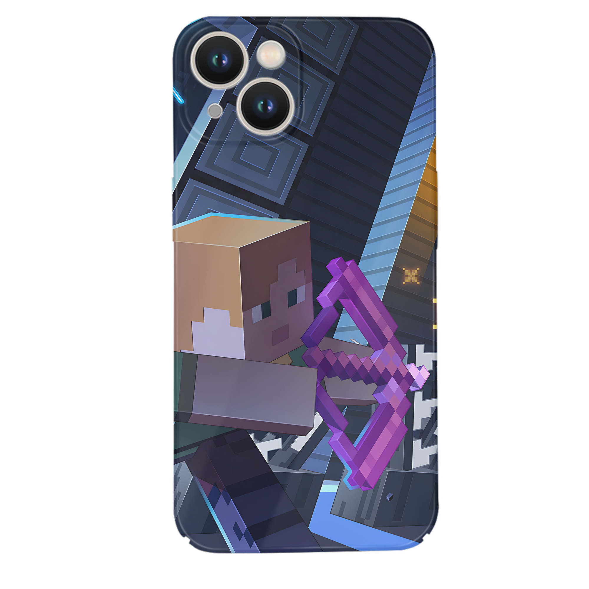 （画像用） マインクラフト ブロックの世界 Minecraft MC Block world 【iPhone 14シリーズ対応】ハードケース