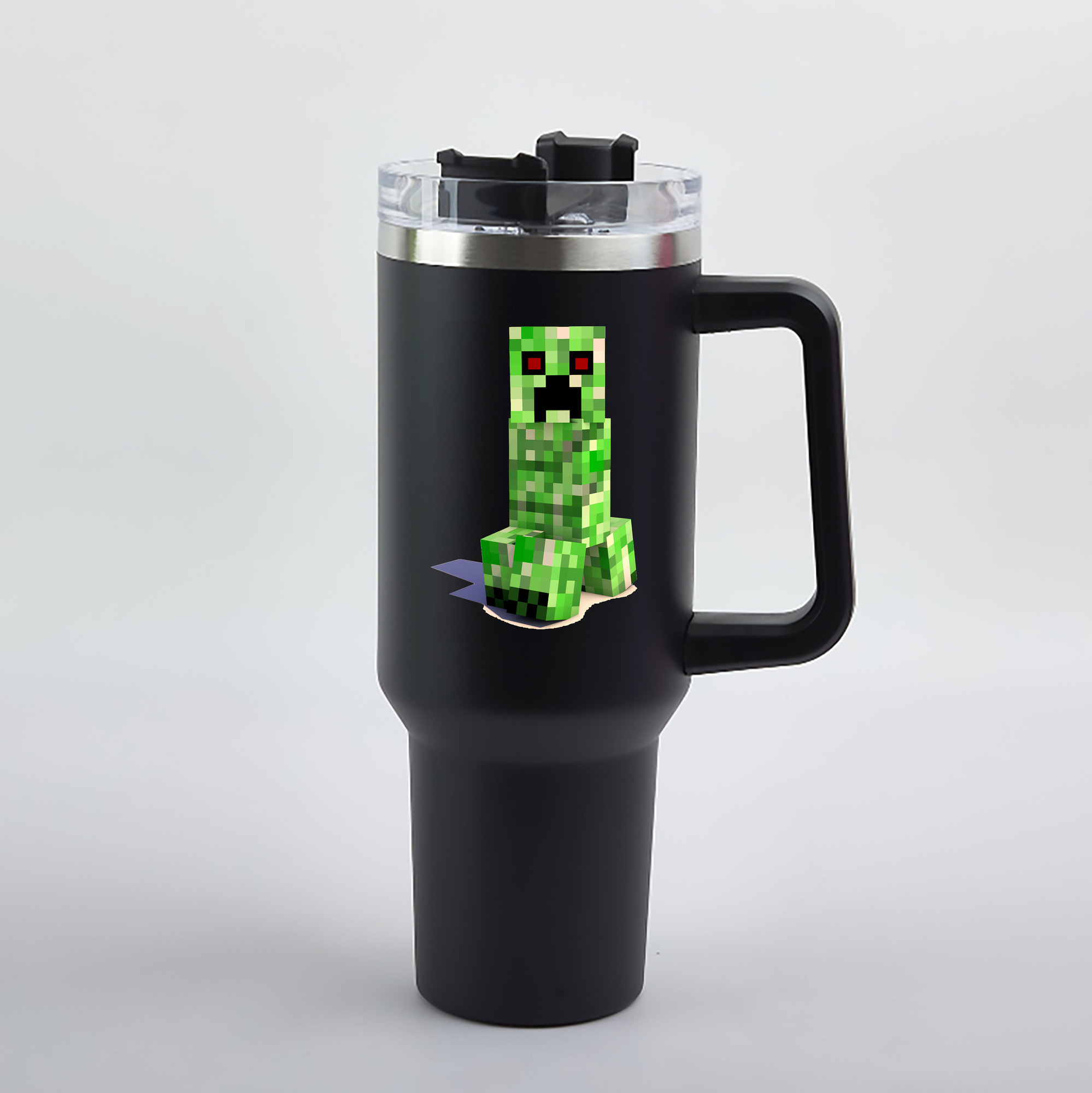 （画像用） マインクラフト ブロックの世界 Minecraft MC Block world 1200mL車用タンブラー（カラープリント）