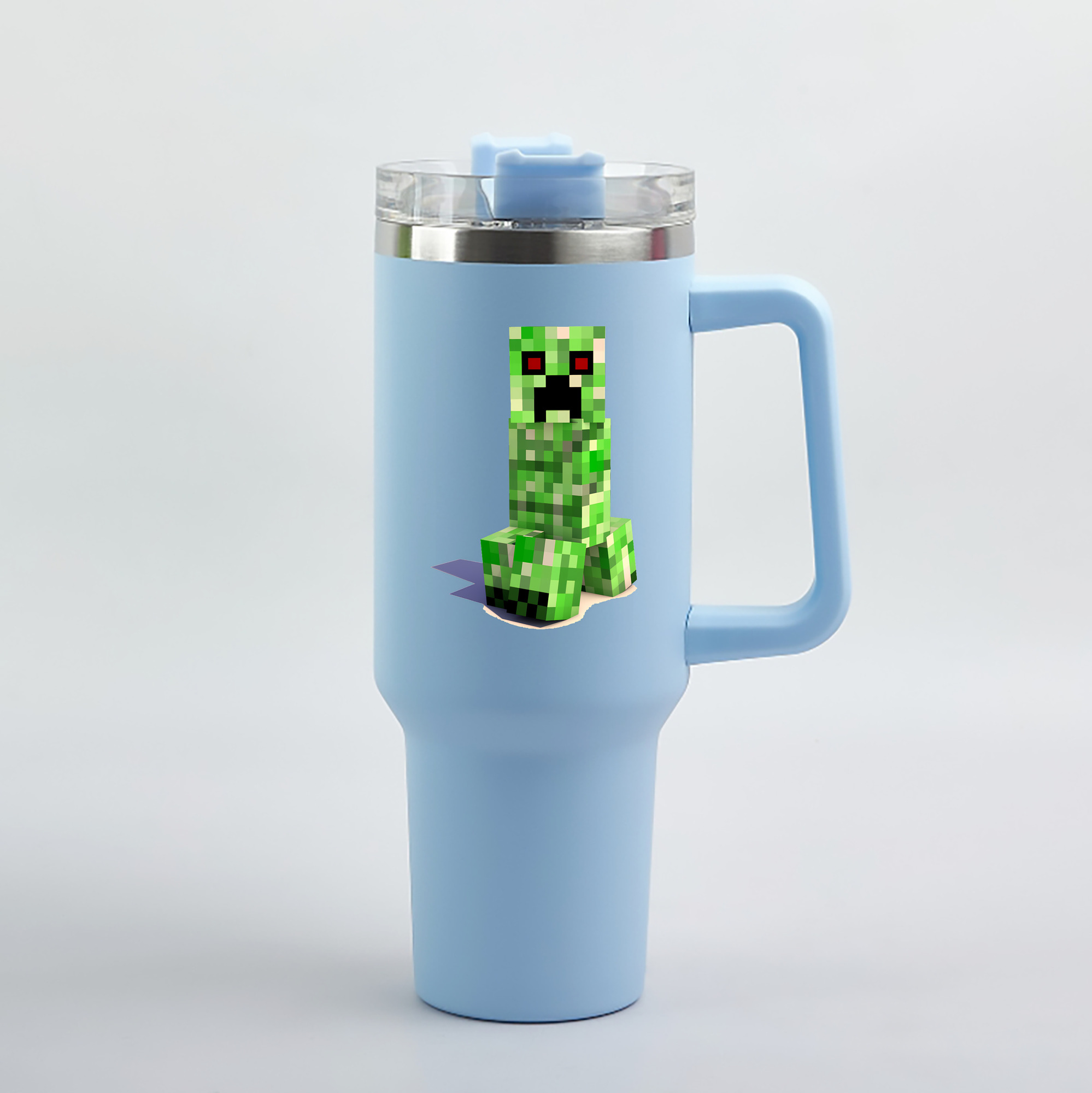 （画像用） マインクラフト ブロックの世界 Minecraft MC Block world 1200mL車用タンブラー（カラープリント）