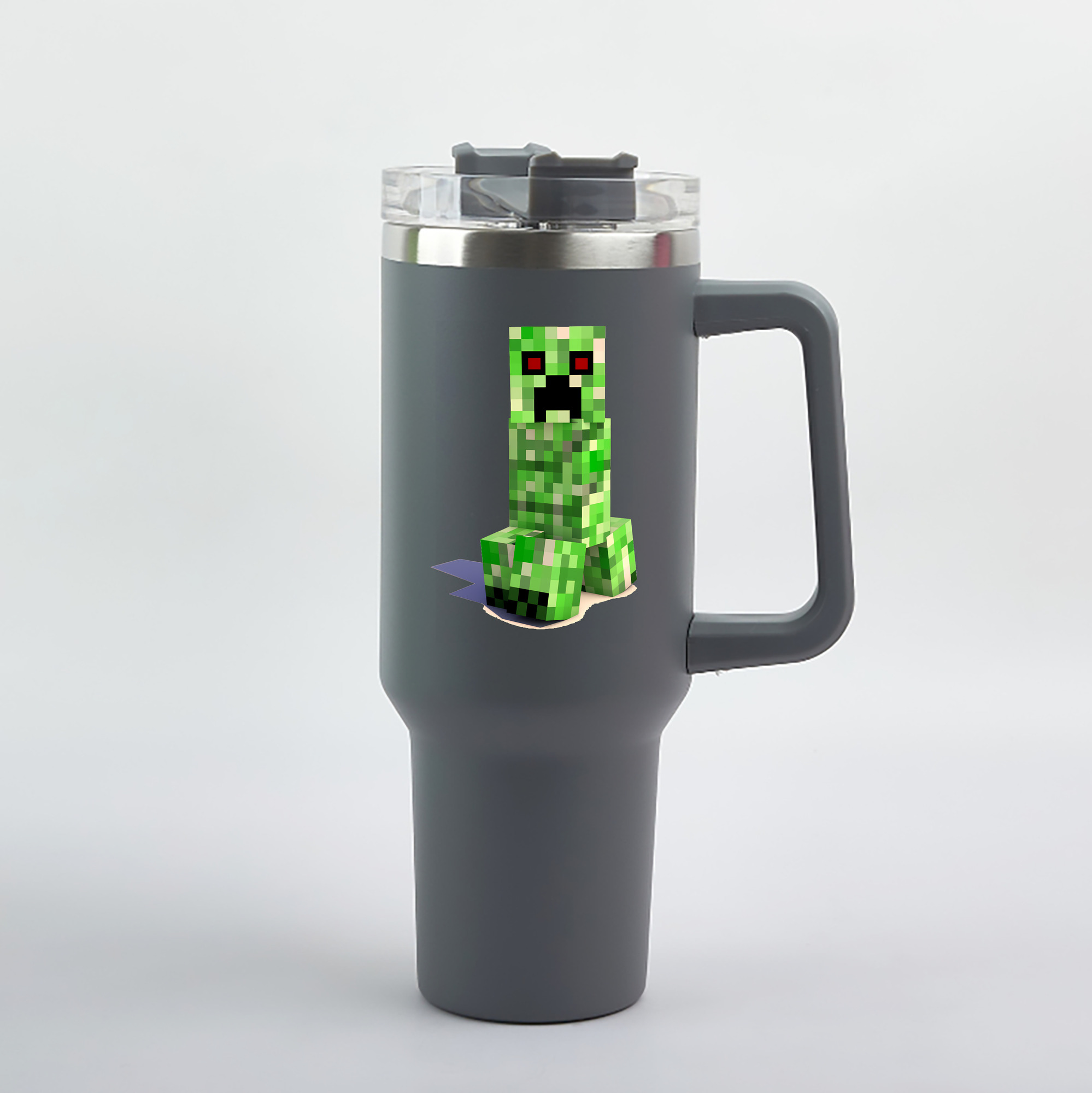 （画像用） マインクラフト ブロックの世界 Minecraft MC Block world 1200mL車用タンブラー（カラープリント）