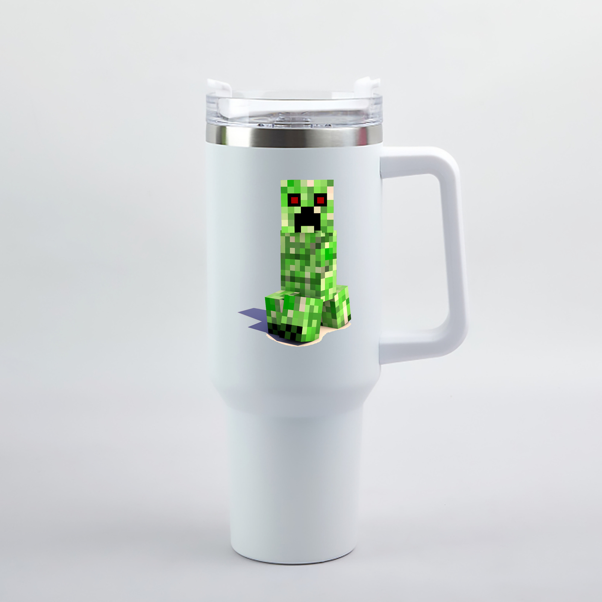 （画像用） マインクラフト ブロックの世界 Minecraft MC Block world 1200mL車用タンブラー（カラープリント）