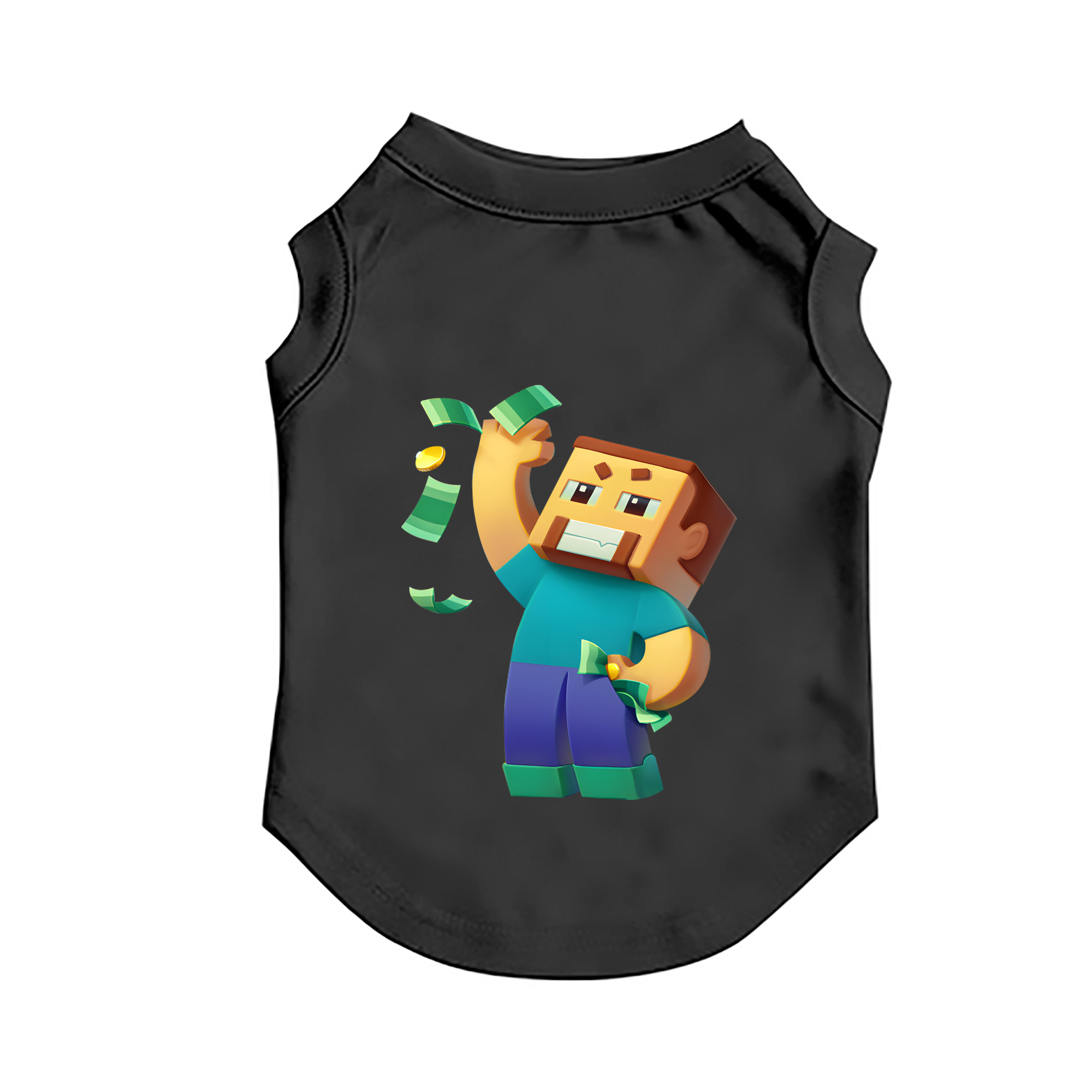 （画像用） マインクラフト ブロックの世界 Minecraft MC Block world ペット用ベスト