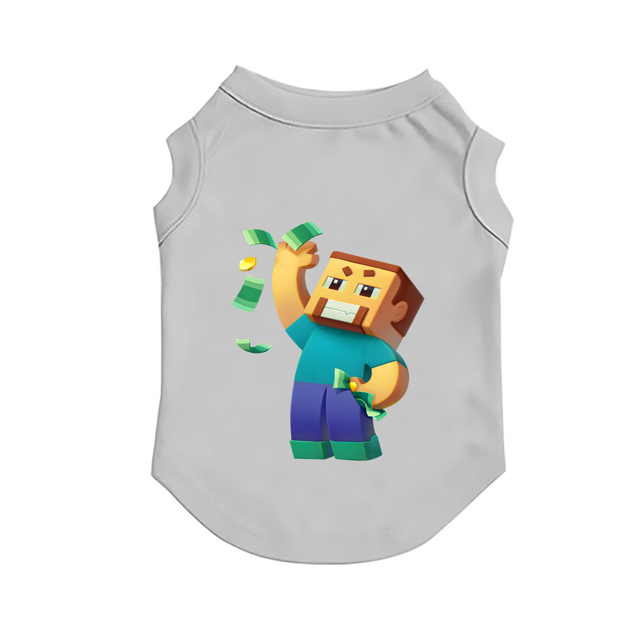 （画像用） マインクラフト ブロックの世界 Minecraft MC Block world ペット用ベスト