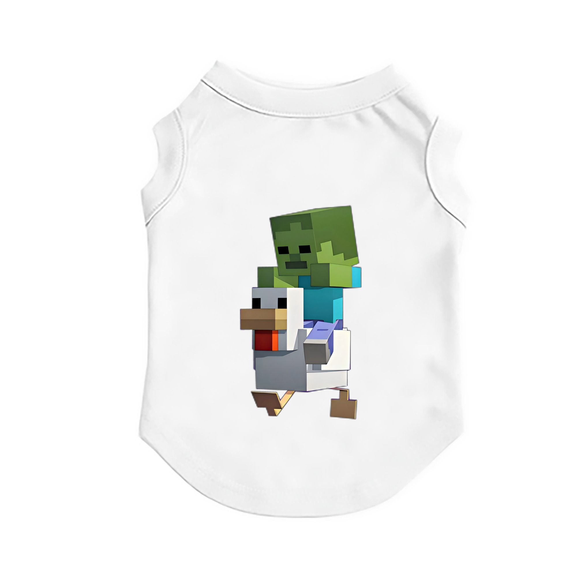 （画像用） マインクラフト ブロックの世界 Minecraft MC Block world ペット用ベスト
